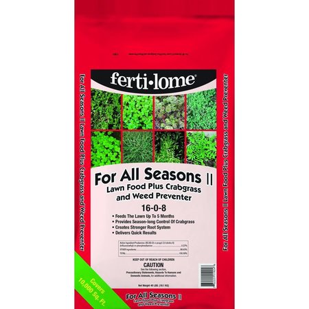 FERTI-LOME 40 lbs 16-0-8 For All Seasons II Lawn Food & Weed Preventer FE396139